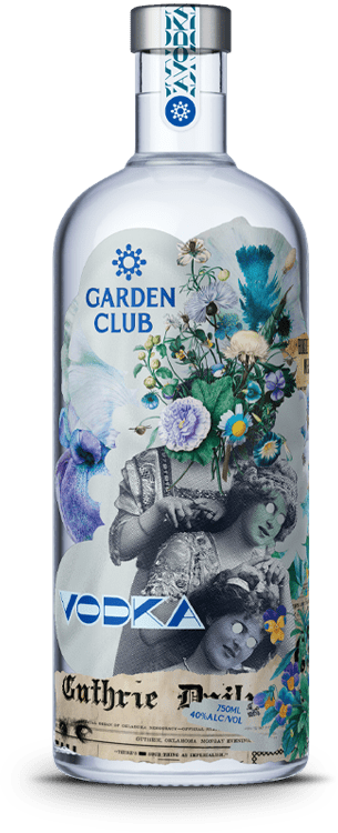 Garden Club Blue Bottles